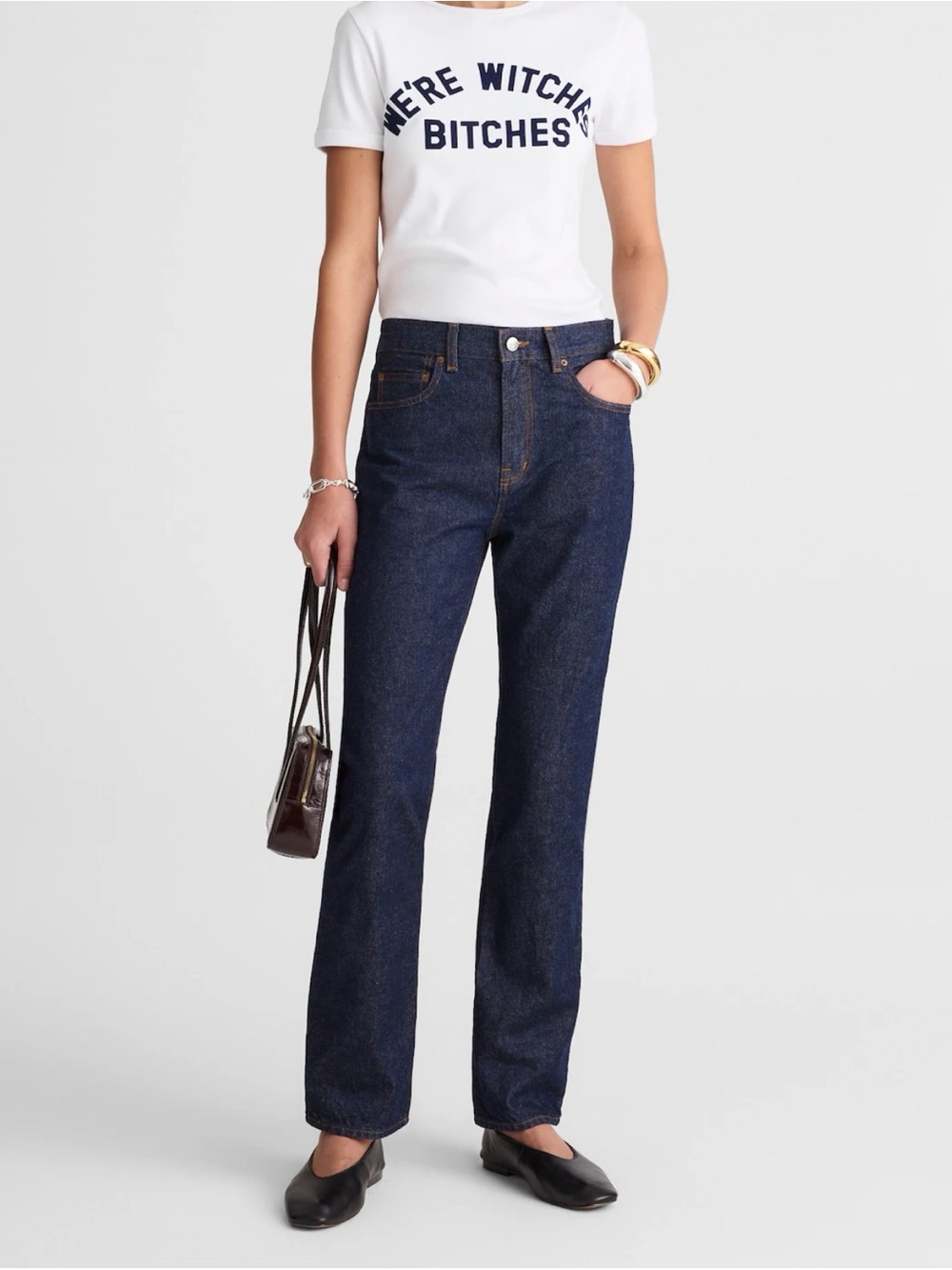 Alexa Chung for Madewell Franny Straight Jean in Rinse Wash Dark Size 30 NWT